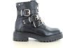 PS Poelman Monk leren enkelboots zwart Meisjes Leer Effen 31 - Thumbnail 2