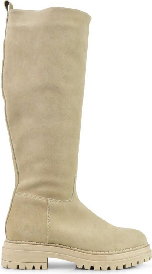 PS Poelman LUNA Dames Hoge Laarzen Beige