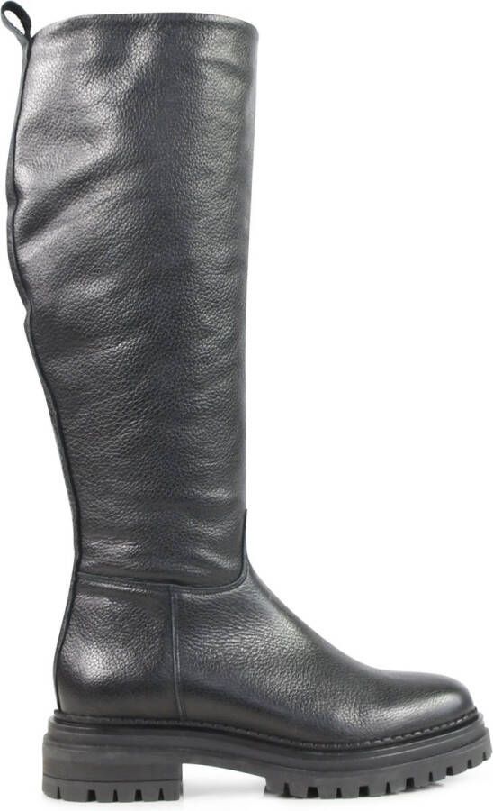 PS Poelman LUNA Dames Hoge Laarzen Zwart