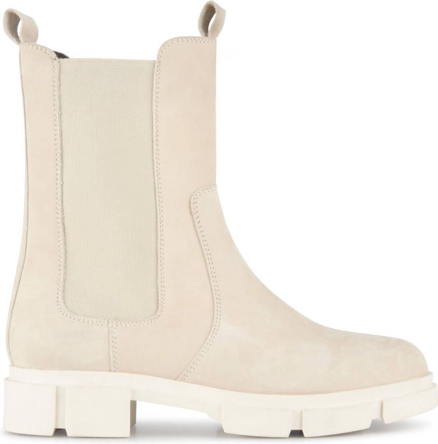 POELMAN Chelsea Boots Beige Nubuck Chelsea boots Dames