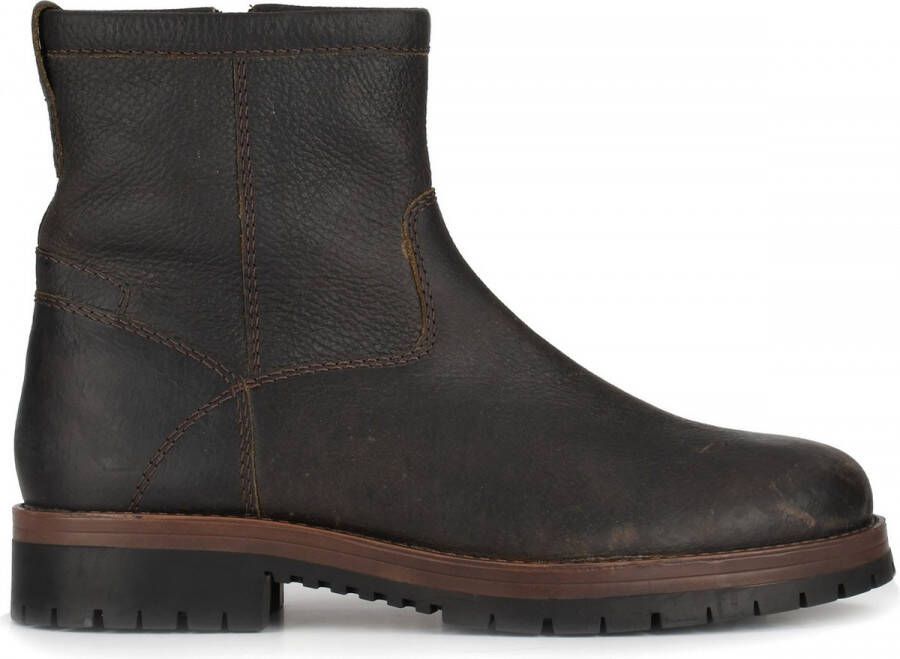 PS Poelman MARIO Heren Enkel Laarzen Donker Bruin