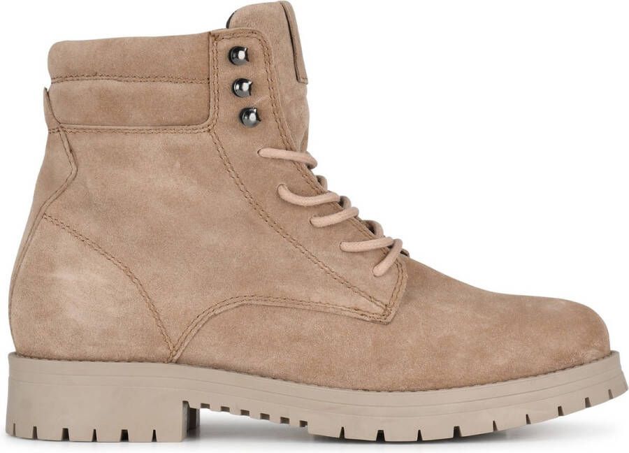 PS Poelman MARIO Heren Hoge Veter Schoenen Donker Bruin