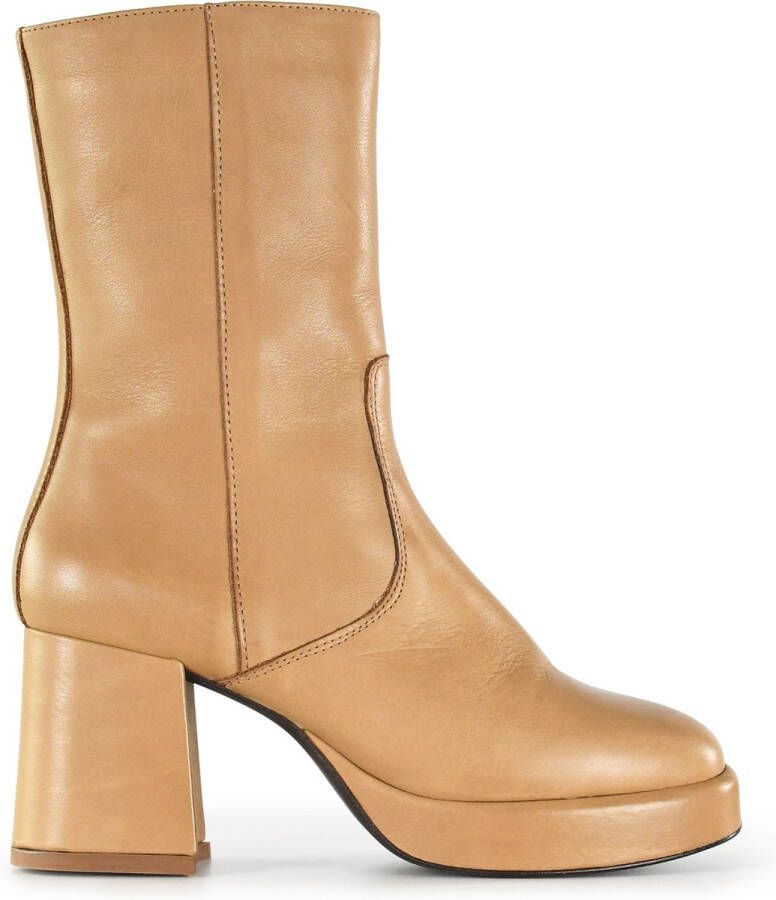 PS Poelman MERYL Dames Laarzen met hak Cognac