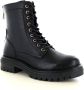 POELMAN leren veterboot zwart Leer Veterboots Dames - Thumbnail 5