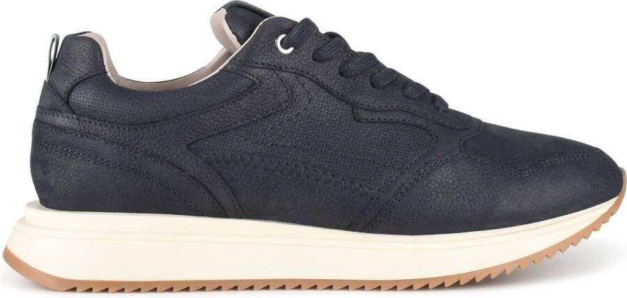 PS Poelman NASH Heren Sneakers Donker Blauw