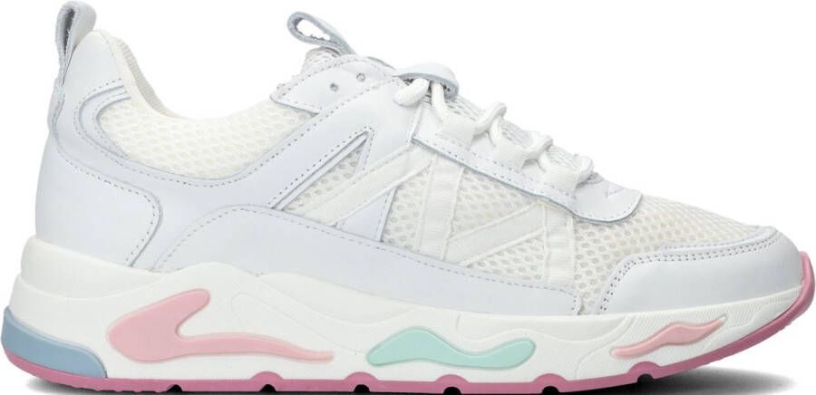 Poelman Lage sneakers P7069 met kleurrijke details White Dames - Foto 2