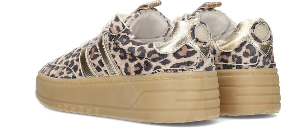 PS Poelman Anemone leren sneakers met panterprint beige - Foto 2