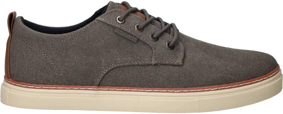 PS Poelman Canvas Veterschoenen Heren Grijs - Foto 2