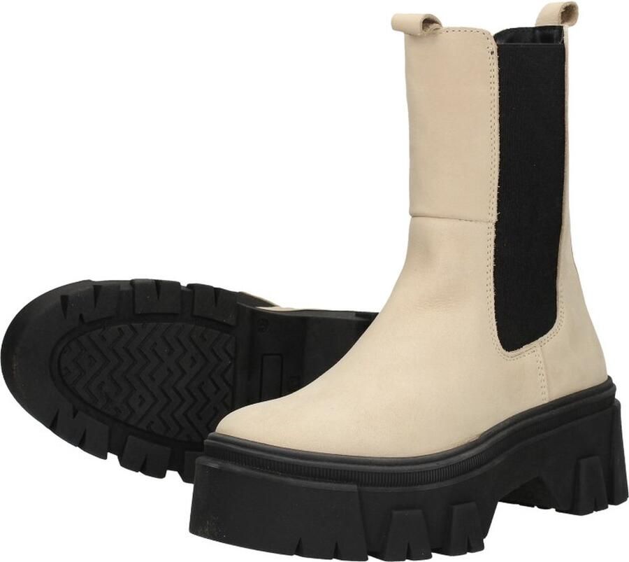 PS Poelman PS. POELMAN Chelsea boots Enkellaarsjes Hak beige - Foto 3