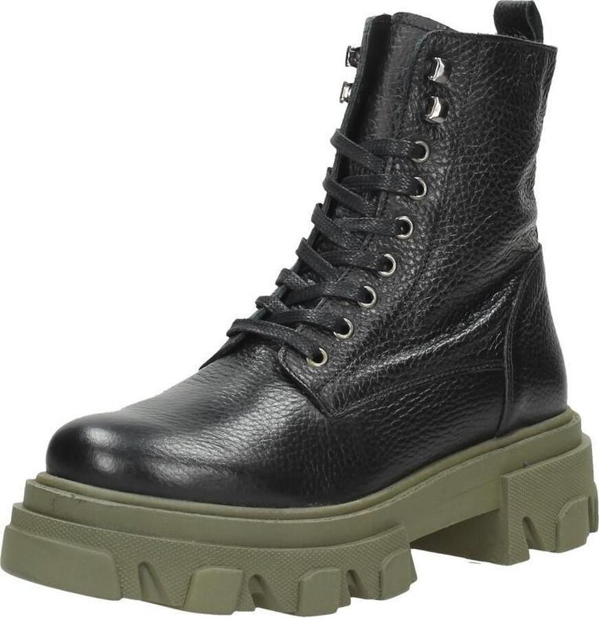 PS Poelman PS. POELMAN Dames veterschoenen Hoog zwart - Foto 2