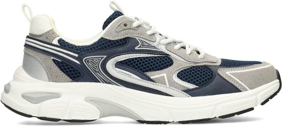 PS Poelman DEX Heren Sneakers Blauw met combinatie