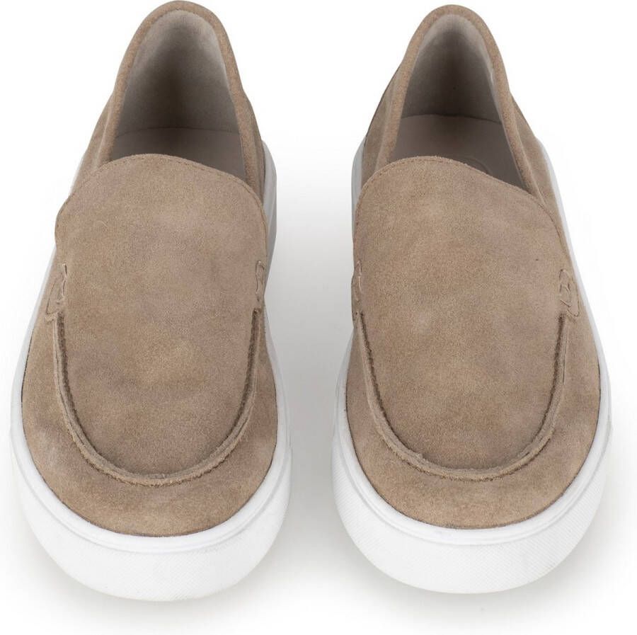 PS Poelman Gregory suède loafers taupe
