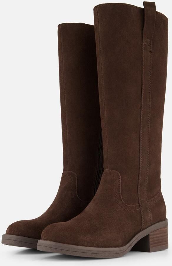 PS Poelman Lange Laarzen bruin Suéde