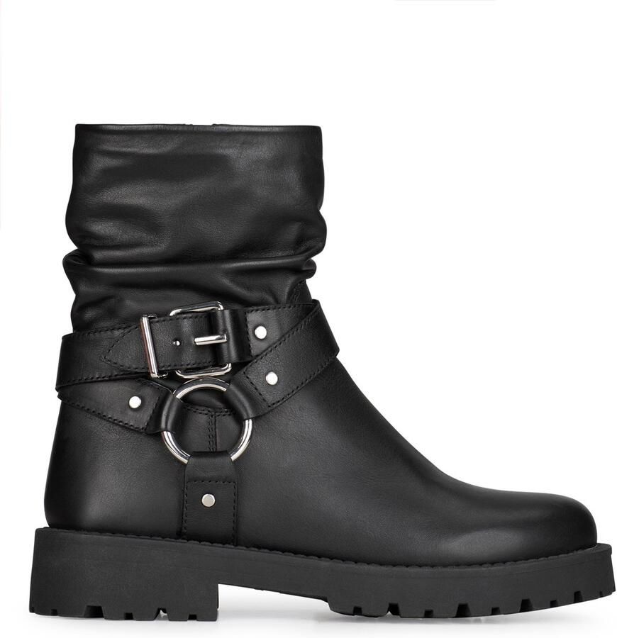 PS Poelman Lein leren bikerboots zwart - Foto 2