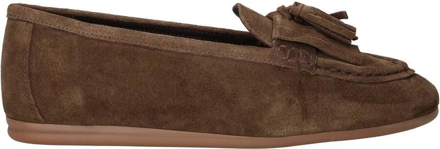 Poel Mia suède mocassins donkerbruin - Foto 4