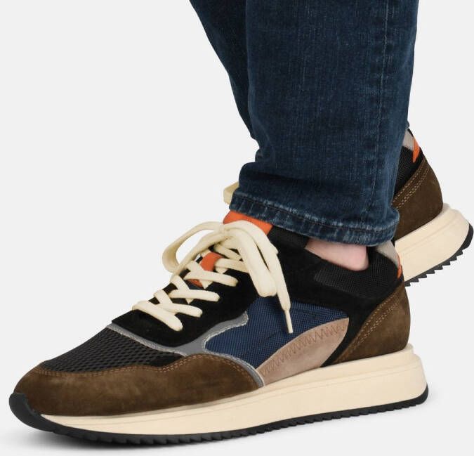 PS Poelman NASH heren sneakers Groen met combinatie - Foto 3