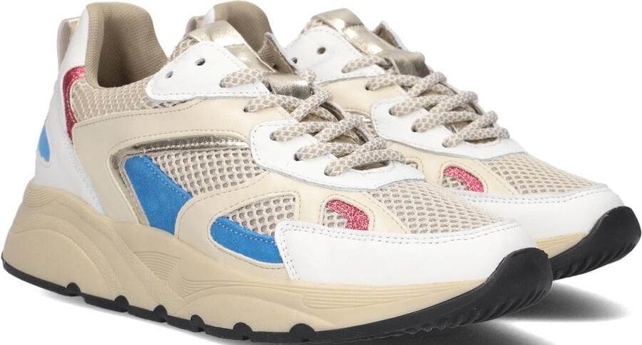 Materialenmix bruin Tinten P7120 Lage sneakers Leren Sneaker Dames Beige - Foto 6