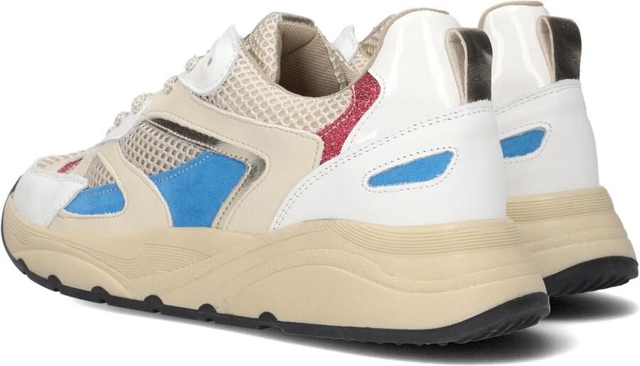 Materialenmix bruin Tinten P7120 Lage sneakers Leren Sneaker Dames Beige - Foto 4