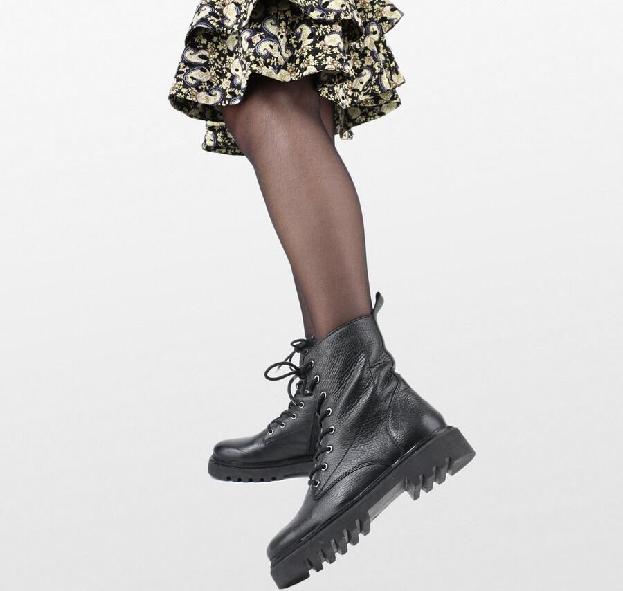 PS Poelman Saturno leren veterboots zwart - Foto 7