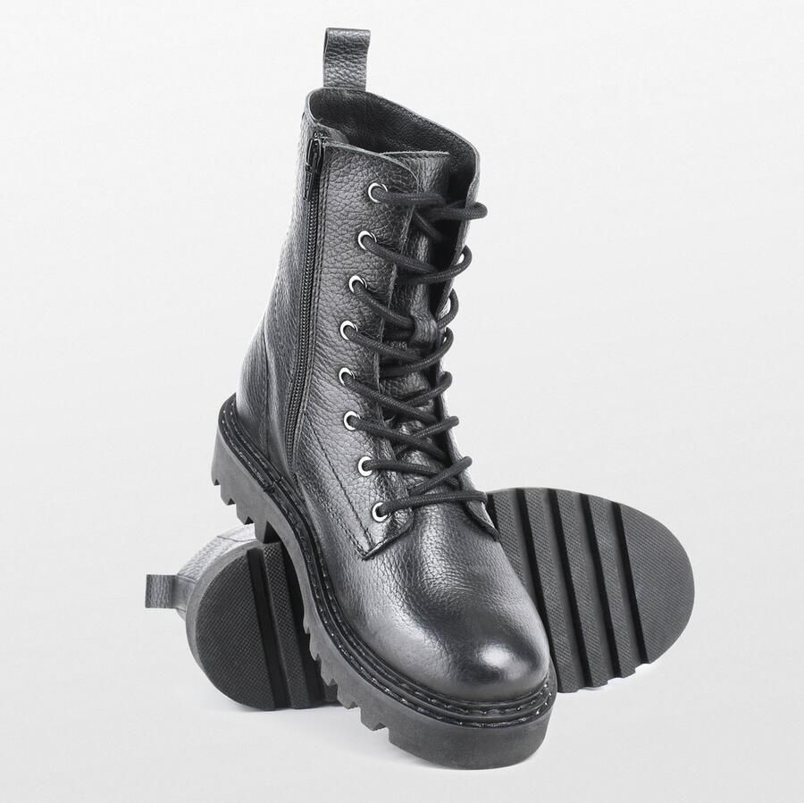 PS Poelman Saturno leren veterboots zwart - Foto 6