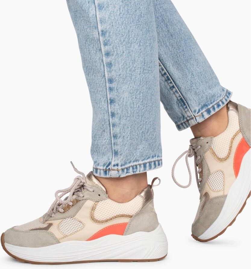 PS Poelman TRIANGLE Dames Sneakers Zwart met combinatie - Foto 2