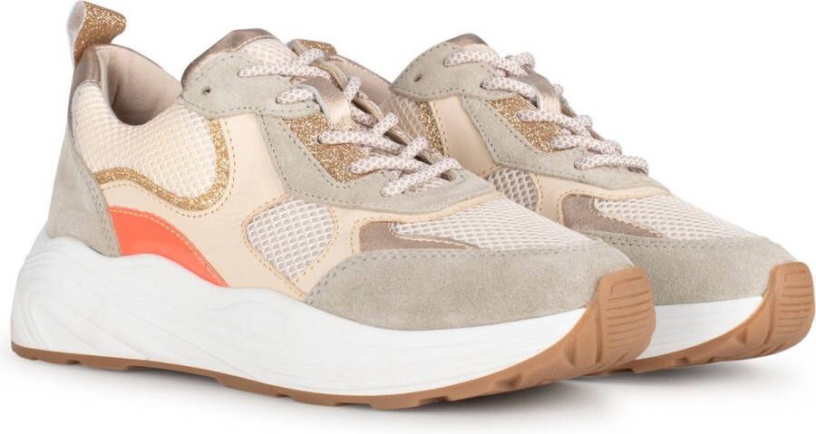 PS Poelman TRIANGLE Dames Sneakers Zwart met combinatie - Foto 6