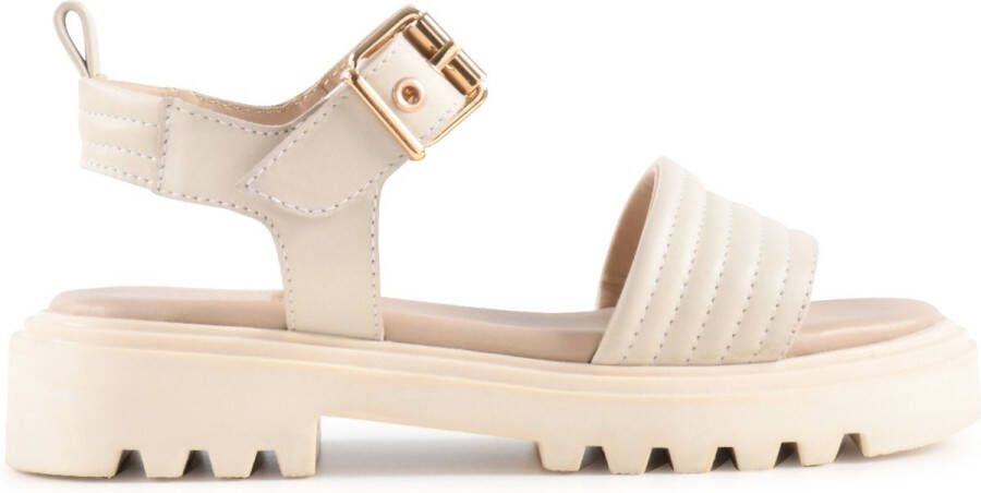 PS Poelman SATURNOS Dames Sandalen Crème - Foto 1