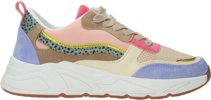 Poel Klassieke Witte Sneaker Multicolor