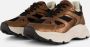 PS Poelman Sneakers Metallic bruin Leer Dames - Thumbnail 1