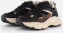 PS Poelman Sneakers Metallic zwart Leer Dames - Thumbnail 1
