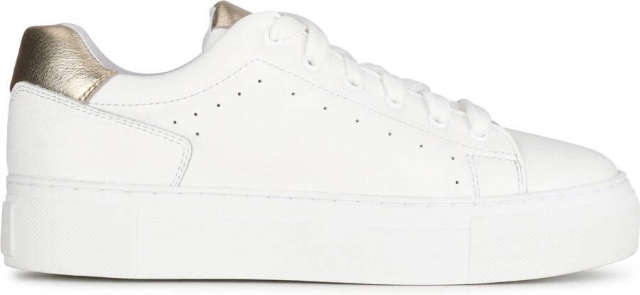 Poelman PS TITULAR Dames Sneakers Wit Met Gouden Combinatie
