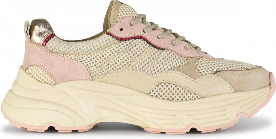 PS Poelman TOKIO Dames Sneakers Beige Multi