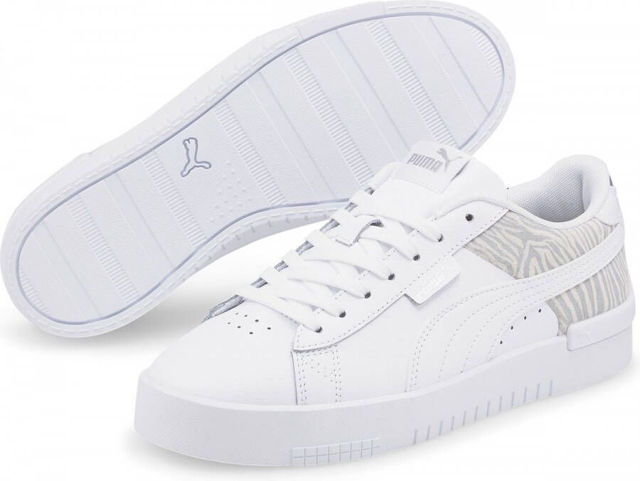 PUMA Jada Tiger Dames Sneakers White Harbor Mist Silver