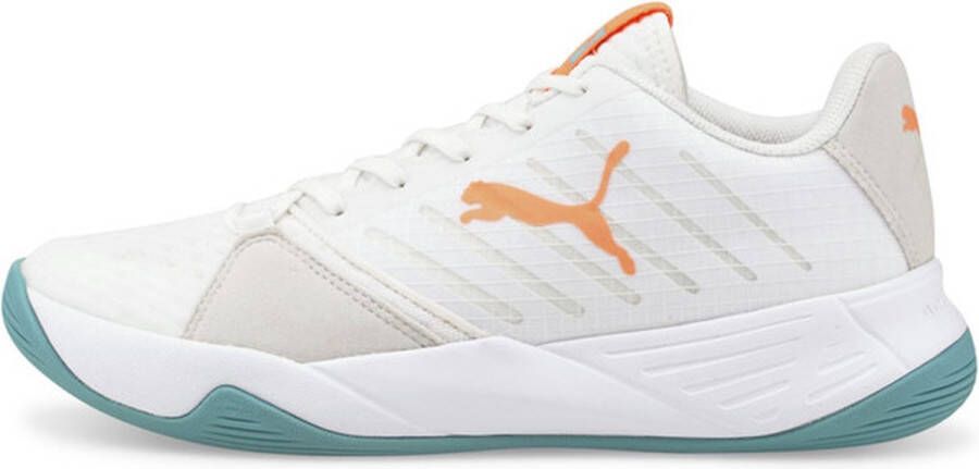 PUMA Accelerate Pro W+ Sportschoenen Volleybal Indoor wit lichtblauw