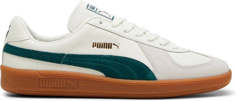 Puma Witte Army Trainer Sneakers met Donkere Details White Heren
