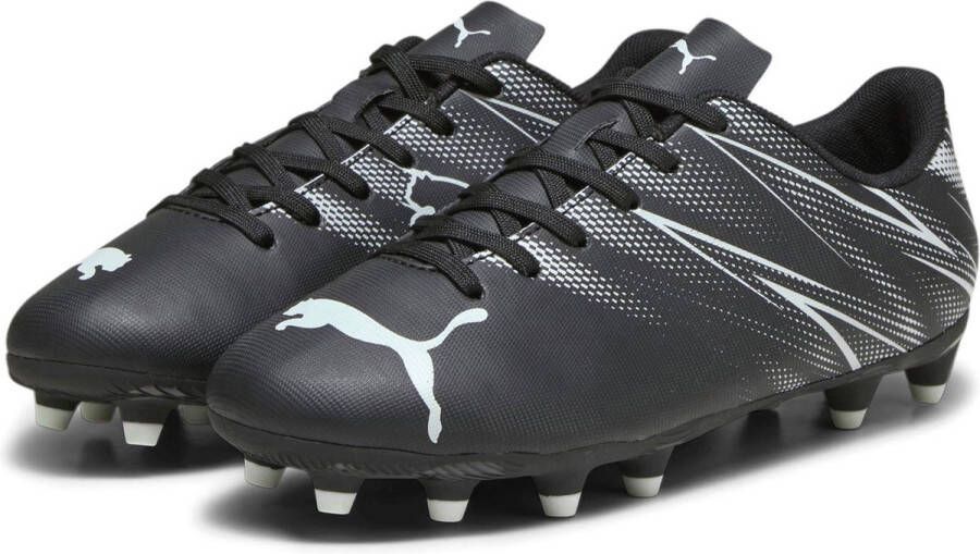 Puma Attacanto FG AG Junior voetbalschoenen zwart wit Imitatieleer 38 - Foto 2