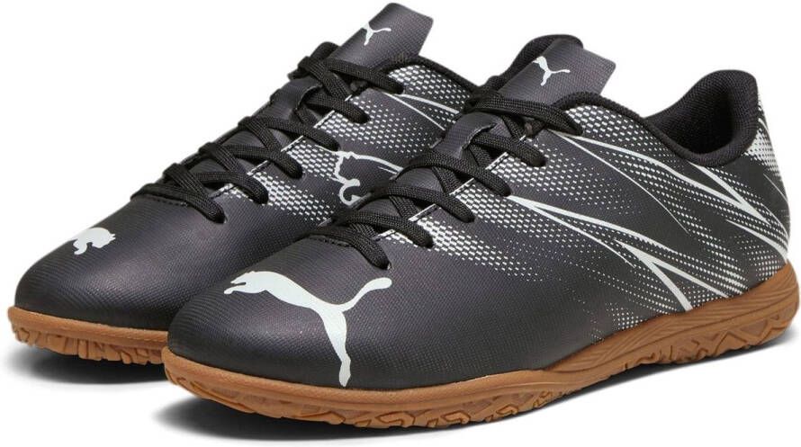 Puma Attacanto IT Jr zaalsportschoenen zwart zilver - Foto 2