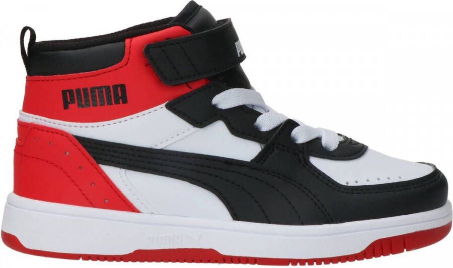 PUMA Rebound JOY AC PS Unisex Sneakers White Black HighRiskRed - Foto 3