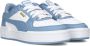 Puma California Pro sneakers wit lichtblauw Jongens Meisjes Imitatieleer 35.5 - Thumbnail 2