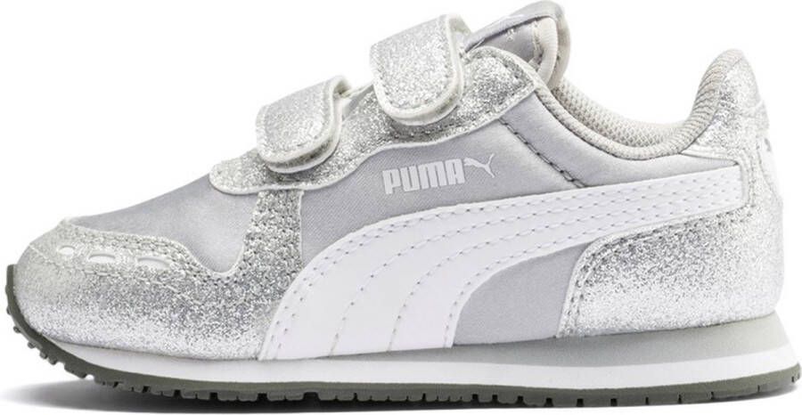 PUMA Cabana Racer Glitz V PS Inf sneakerschoenen baby zilver