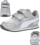PUMA Cabana Racer Glitz V PS Inf sneakerschoenen baby zilver - Thumbnail 1