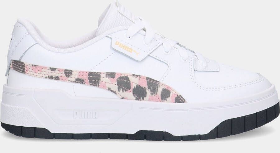 Puma Cali Dream Animal Print White Peach Smoothie kinder sneakers