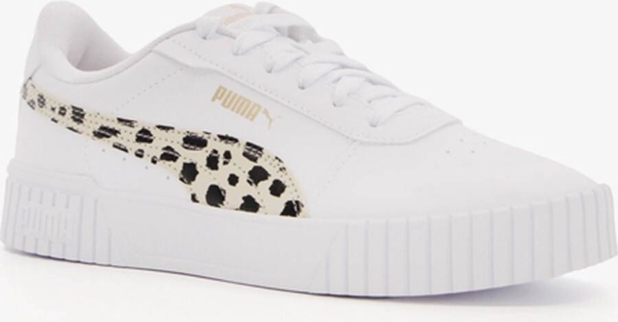 PUMA Carina 2.0 Animal Jr Sneakers White Granola Black Gold