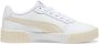 PUMA Carina 2.0 Dames Sneakers White-Sugared Almond- Gold - Thumbnail 1