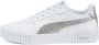 PUMA Carina 2.0 Distressed Sneakers White Silver Dames - Thumbnail 1