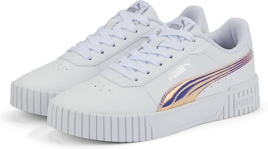 PUMA Meisjes Carina 2.0 Holo Jr White-Silver WIT