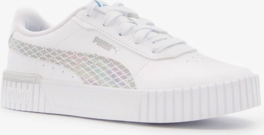 Puma Carina 2.0 Mermaid sneakers wit blauw zilver Meisjes Imitatieleer 36