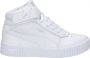 PUMA Carina 2.0 Mid Jr Meisjes Sneakers White- Silver - Thumbnail 1