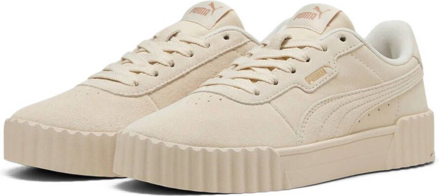 PUMA Carina 3.0 damestrainers leren schoenen 400721 03 natuur - Foto 4