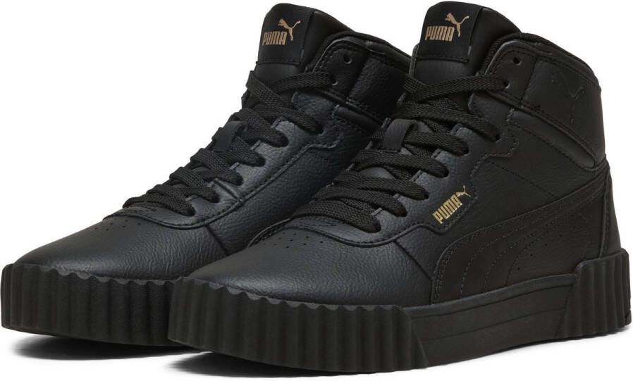 PUMA Carina 3.0 Mid Dames Sneakers Black- Gold